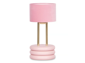 MARSHMALLOW - Table lamp with velvet lampshade and wooden base by ROYAL STRANGER - view 2